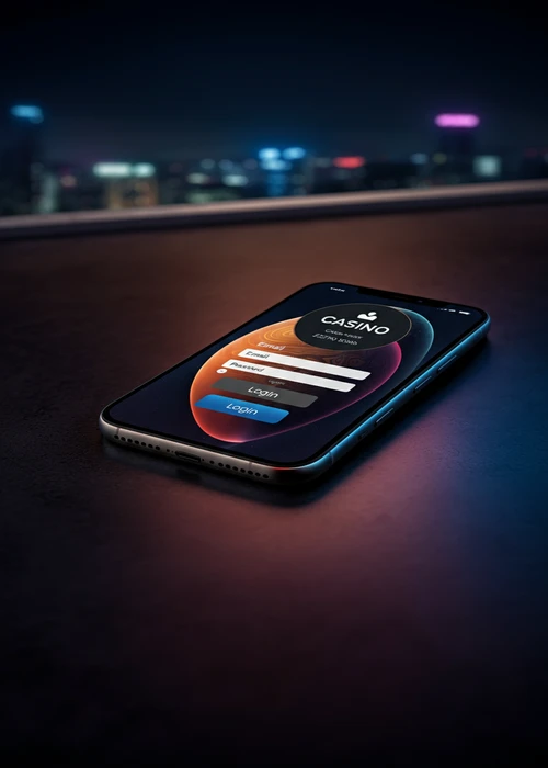 Interface de connexion du Nirvana Casino montrant les champs pour identifiant et mot de passe, garantissant un accès sécurisé.
